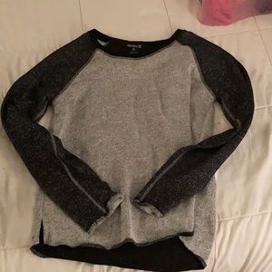 Super cute and warm two tone grey shirt